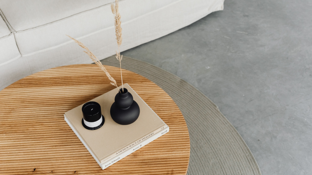 A cohesive modern industrial living room with thoughtful decor.