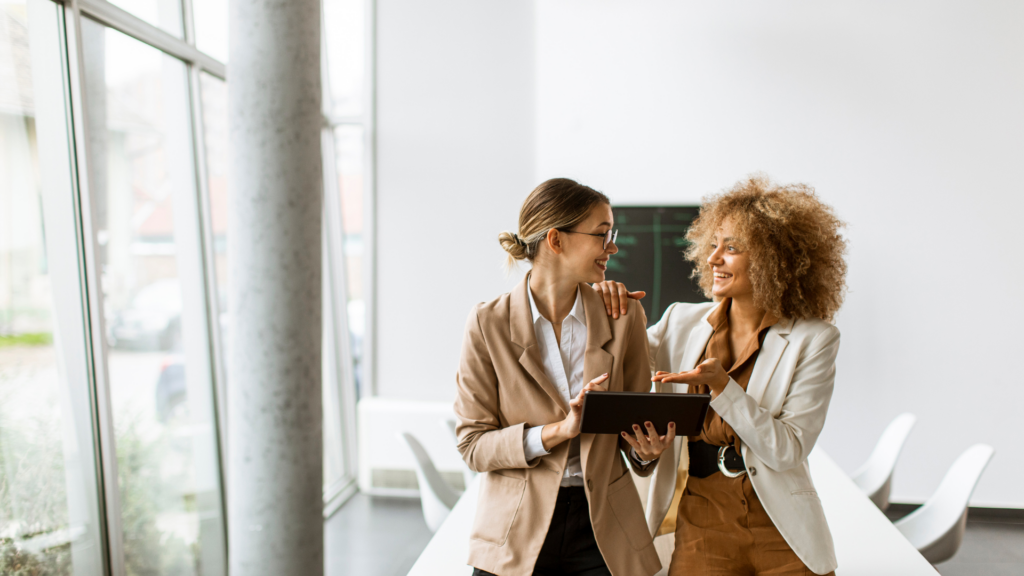 A happy client giving a testimonial about their positive experience at a shoot location.