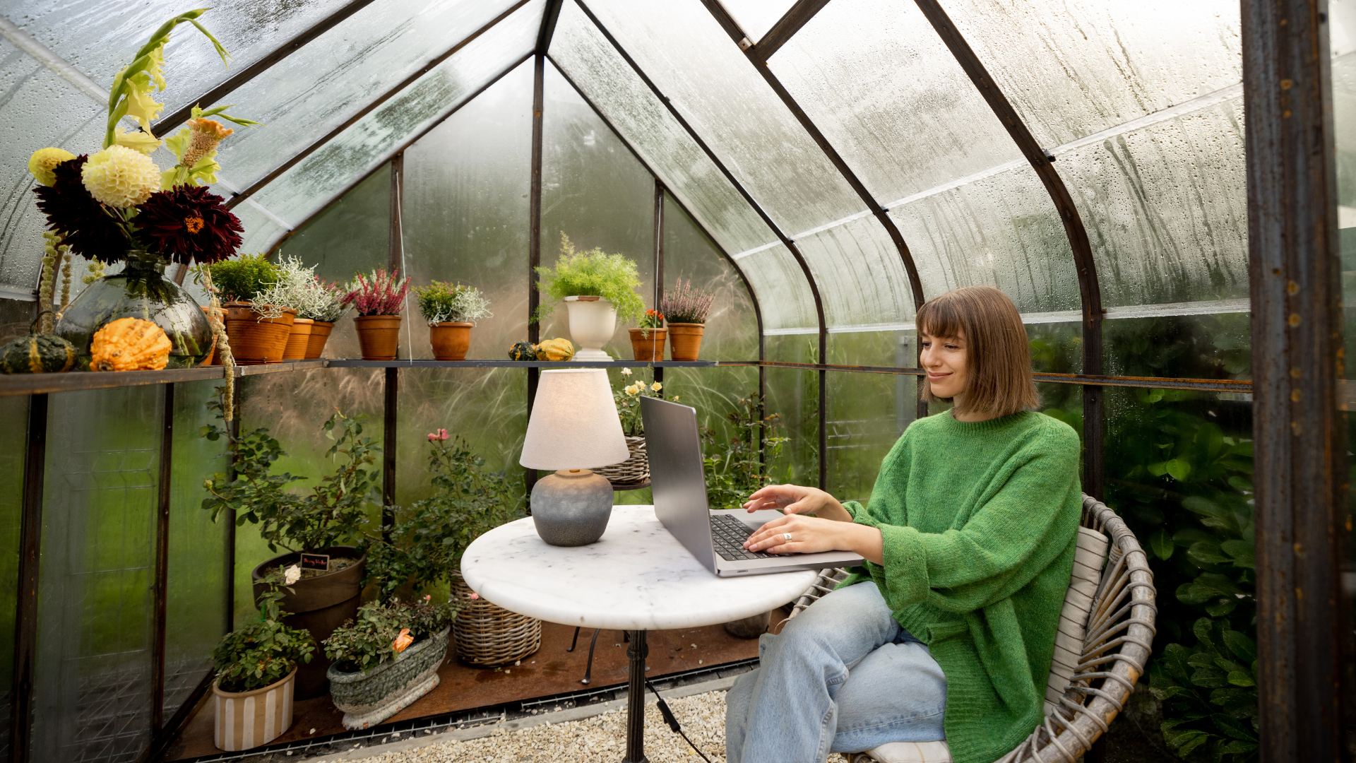 A person taking an online course to stay updated on industry trends.