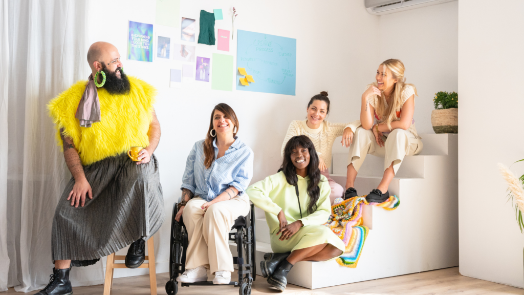 An industry networking event with professionals discussing collaboration opportunities.